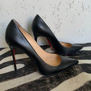 Christian Louboutin Black Kate Red Sole Pumps
